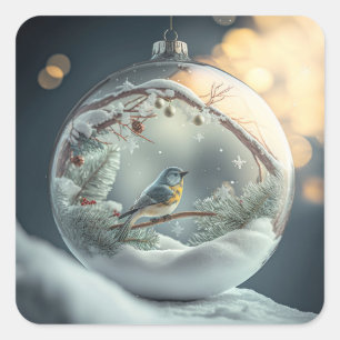 Stickers Robin Globe