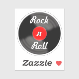 Stickers Rock and Roll Vinyl