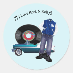 Stickers Rock N Roll des années 50
