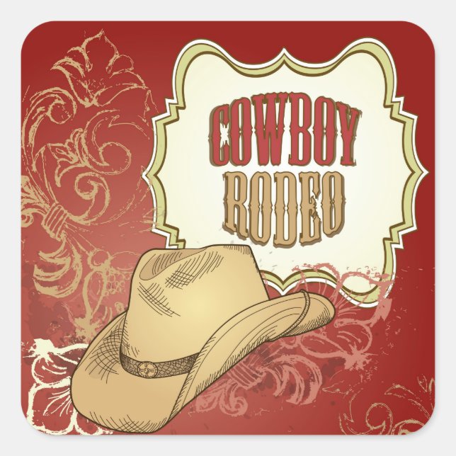 Stickers Rodéo Cowboy (Devant)