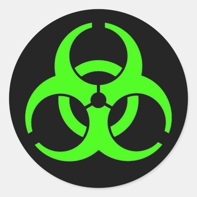 Stickers Rond Biodanger (Devant)