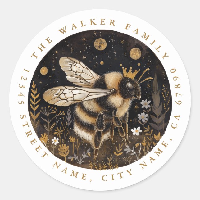 Stickers ronde d'abeilles (Devant)