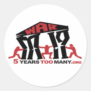 Stickers ronds 5 ans trop nombreux