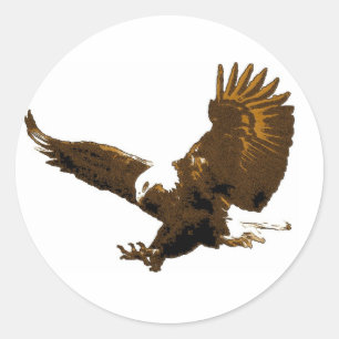 Stickers ronds Bald Eagle Landing