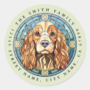 Stickers ronds Cocker Spaniel
