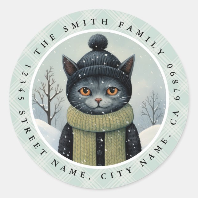 Stickers ronds de chats (Devant)