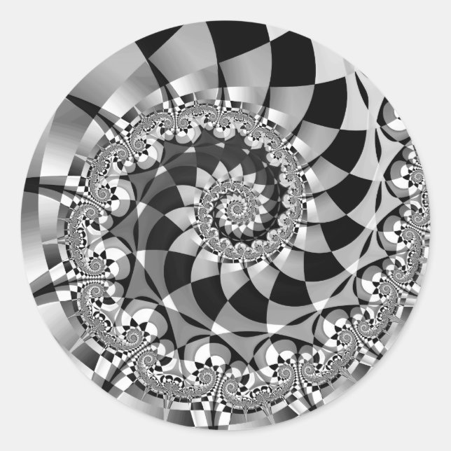 Stickers ronds "Down Rabbit Hole" (Devant)