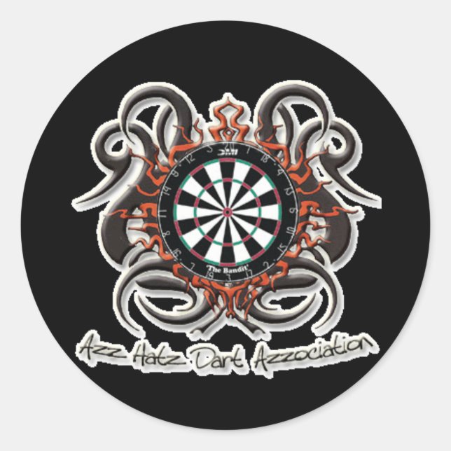 Stickers ronds en détresse - Customisés (Devant)