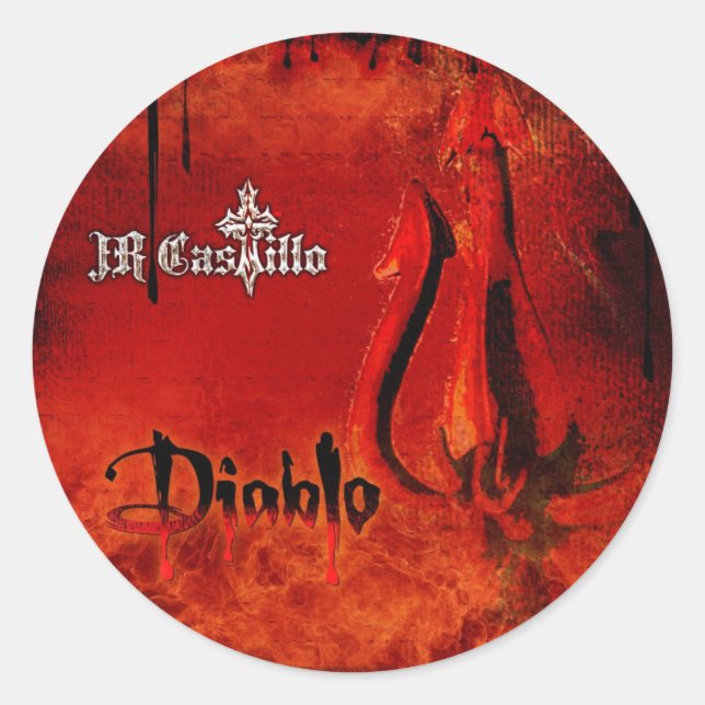 Stickers ronds en détresse - Customisés (Devant)