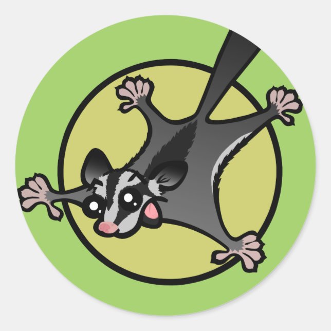 STICKERS RONDS EN SUCRE DE CARTOON CUITE (Devant)