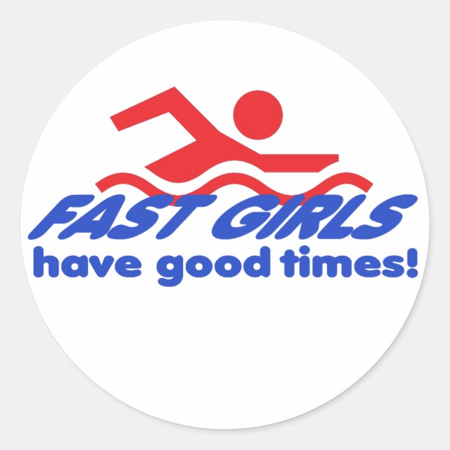 Stickers ronds Filles Rapides (Devant)