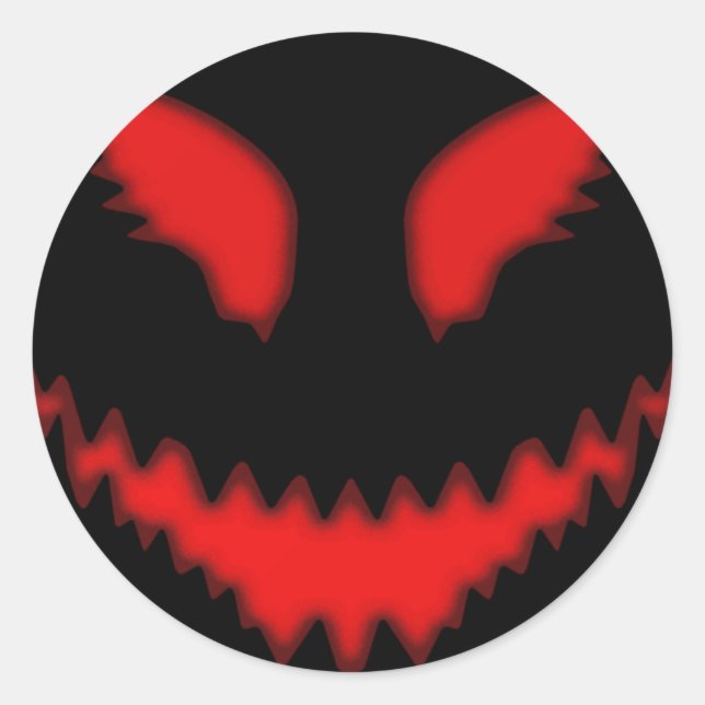Stickers ronds Halloween Evil Eyes (Devant)