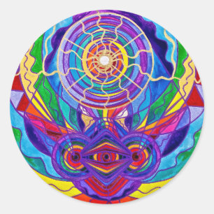 Stickers ronds "Levez votre vibration"