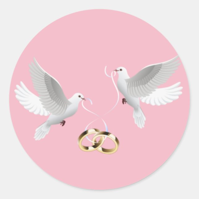 Stickers ronds mariages Doses (Devant)