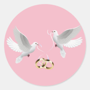 Stickers ronds mariages Doses
