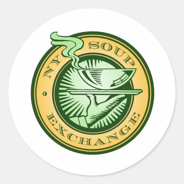 Stickers ronds NY Soupe Exchange (Devant)