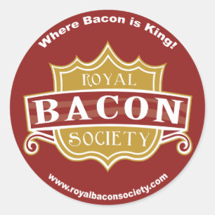 Stickers ronds Royal Bacon Society