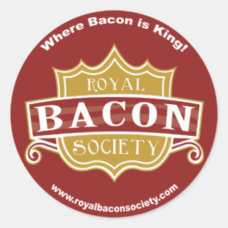 Stickers ronds Royal Bacon Society