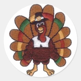 Stickers ronds Turquie Thanksgiving