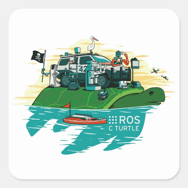 Stickers ROS Cturtle (Devant)