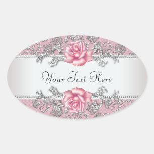 Stickers Rose Damask Rose Elegant