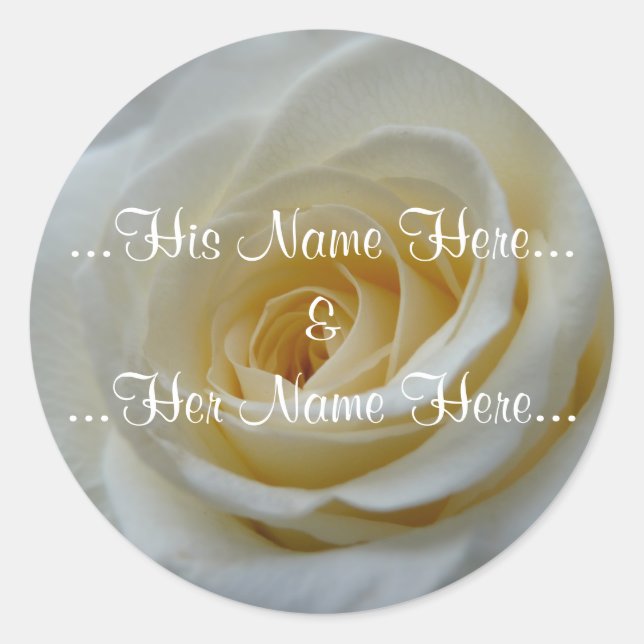 Stickers Rose or Stickers Rose romantique Mariage  (Devant)