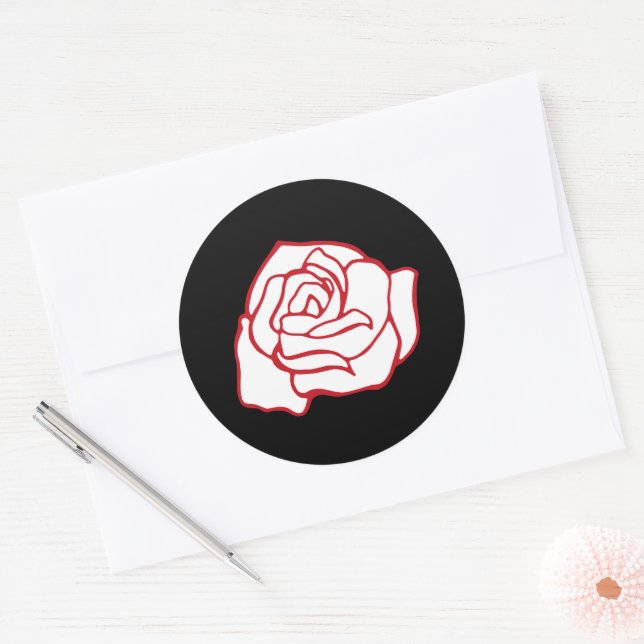 Stickers roses (Enveloppe)