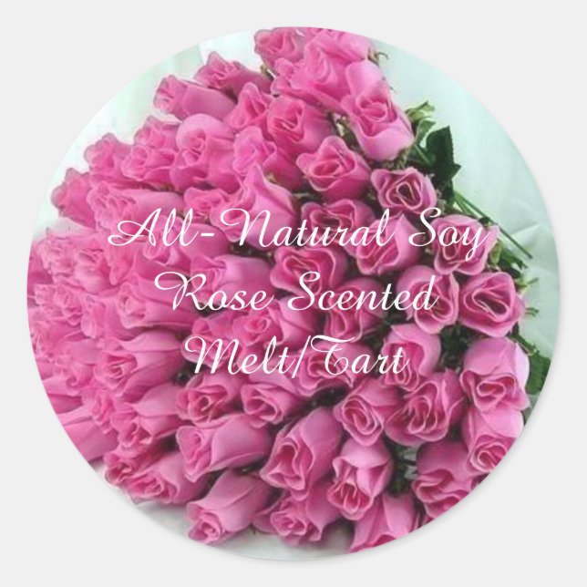 Stickers Roses personnalisés (Devant)