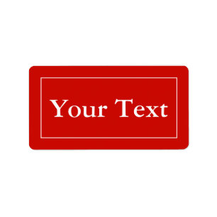 Stickers rouge cerise ou Étiquettes avec texte per