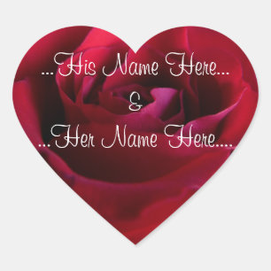 Stickers Rouge Rose Romantique Stickers Rose de ma