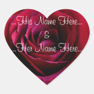 Stickers Rouge Rose Romantique Stickers Rose de ma