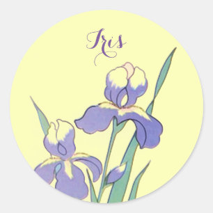 Stickers Round Dot Iris Personalized Custom Seals