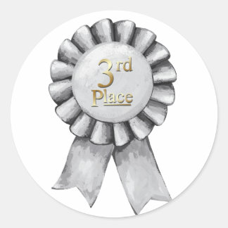 Stickers ruban 3e place