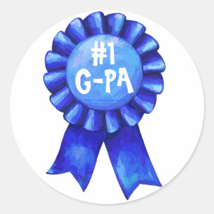 Stickers ruban bleu #1 Grand-pa