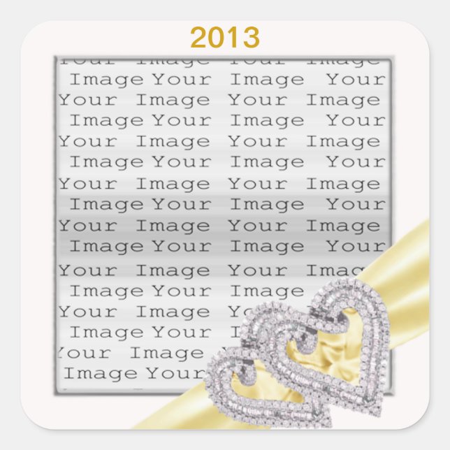 Stickers ruban citron-coeur personnalisés (Devant)