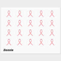 Stickers Ruban rose Sensibilisation au cancer du s