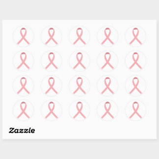 Stickers Ruban rose Sensibilisation au cancer du s