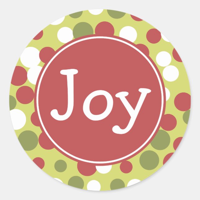 Stickers Rustic Joy Holiday (Devant)