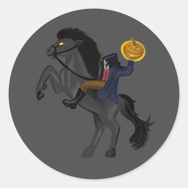 Stickers Sac Halloween Horseman sans tête (Devant)