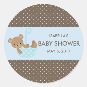 Stickers Sac Teddy In Umbrella (Bleu) Favoriser