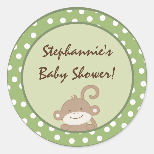 Stickers Safari Jungle Monkey 20 - 1,5" Favor (Devant)