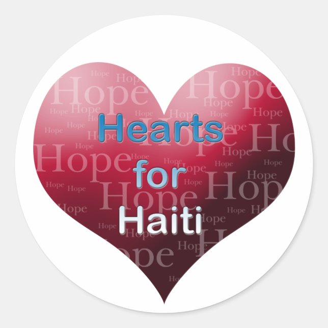 Stickers Saint Valentin de Haïti Relief (Devant)