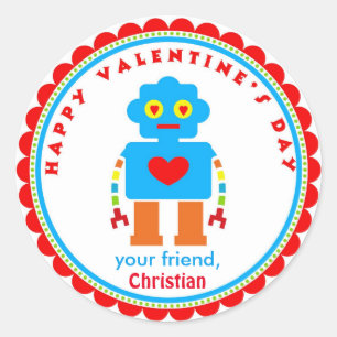Stickers Saint Valentin Stickers Robot Stickers