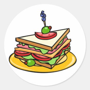 Stickers sandwich triangle