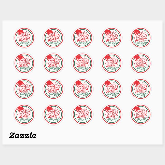 Stickers Santa Claus (Feuille)