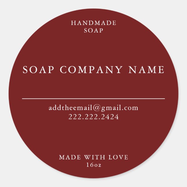 Stickers savon (Devant)