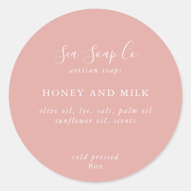 Stickers savon personnalisables (Devant)