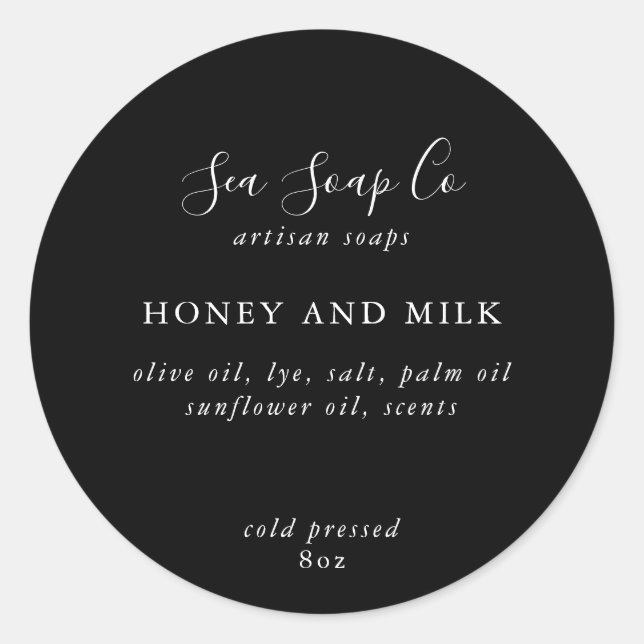 Stickers savon personnalisables (Devant)