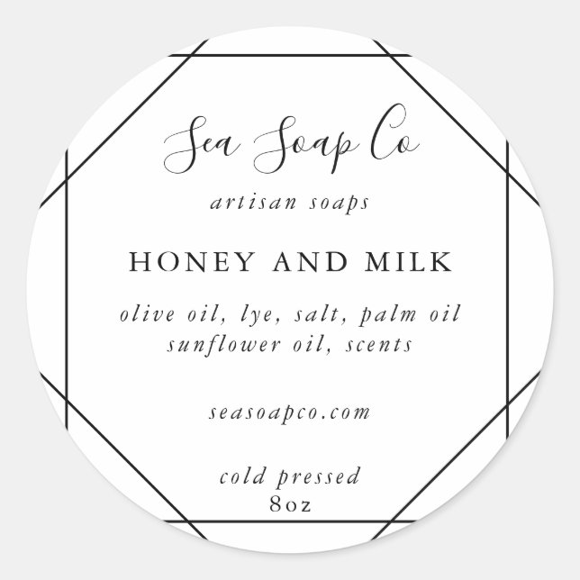 Stickers savon personnalisables (Devant)