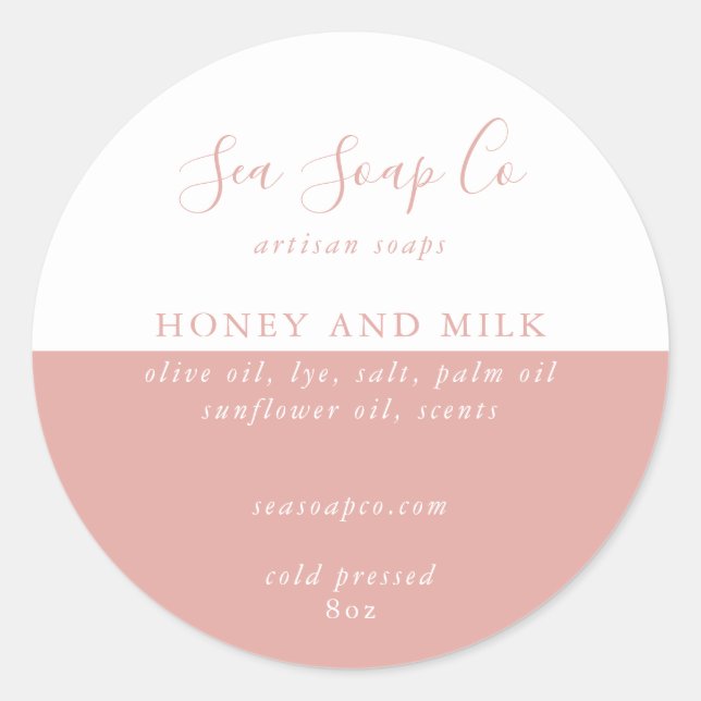 Stickers savon personnalisables (Devant)